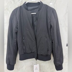 Lululemon Black Reversible Insulated Bomber Jacket